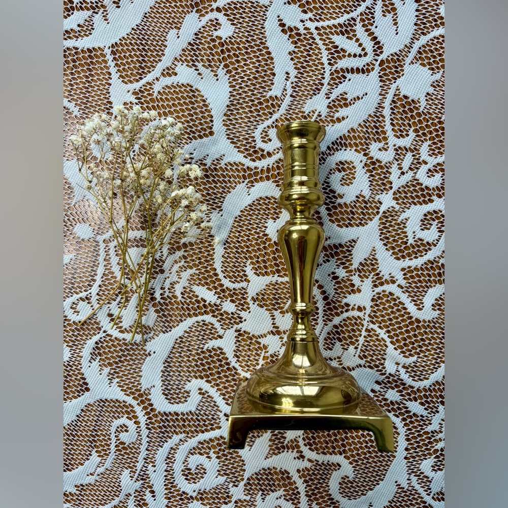 Vintage Brass Candlestick Holder